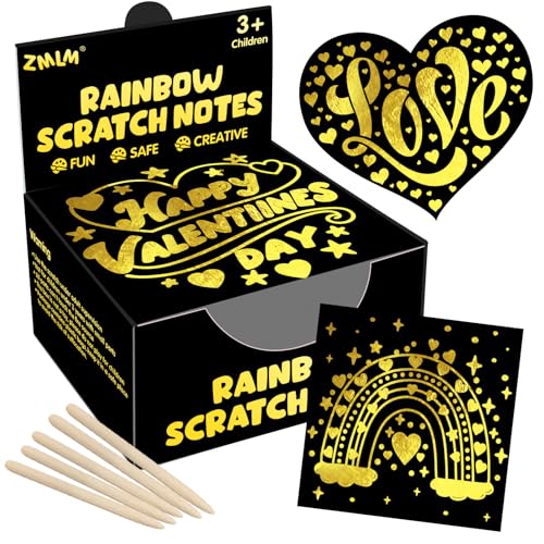 ZMLM 165 Rainbow Scratch Paper Art Crafts Mini Notes Kids Gifts 4 5 6 7 8 9 10 Years Old...