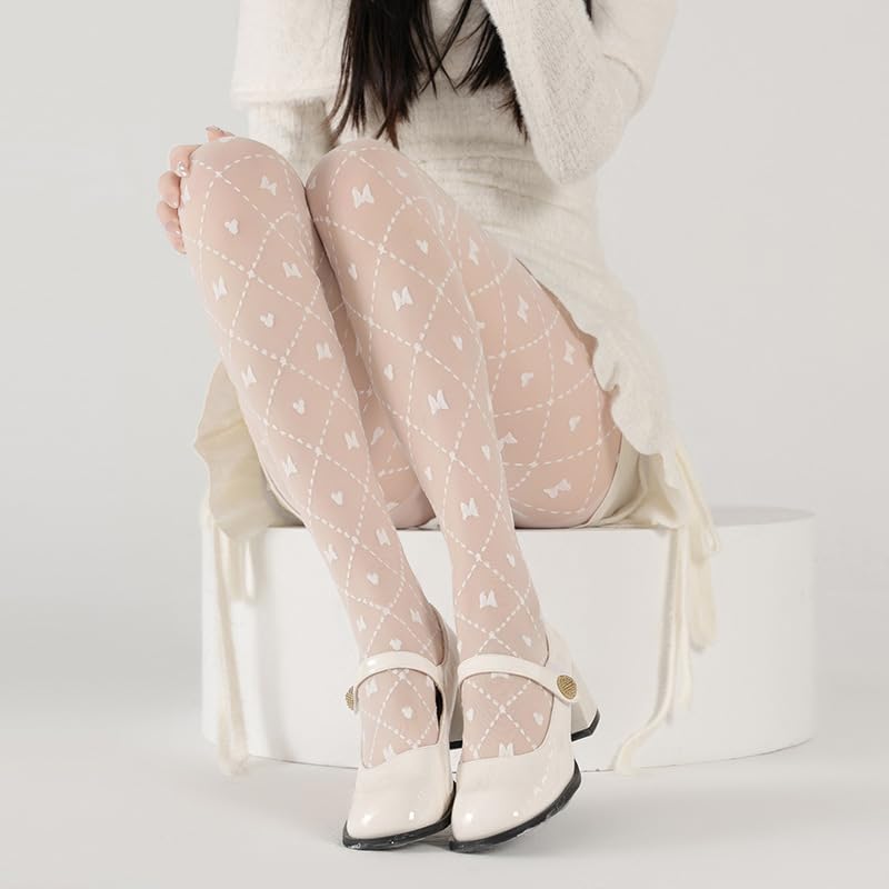 Image of Sahabowi Women's Sheer Tights, High Waist Pantyhose, Vintage Control Top Stockings,Shaping Pantyhose Slimming Butt Lifting