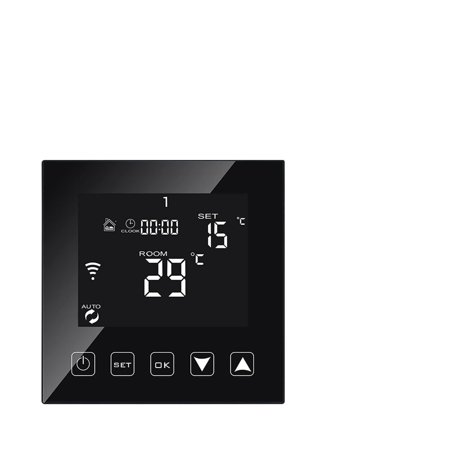 Sensore termometro, Regolatore di temperatura del termostato Smart WiFi for acqua/elettrico riscaldamento pavimento lavori della caldaia gas(CL603WE-Black)