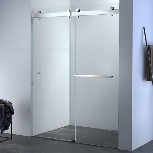 Eurotech Showers ANZ200-5978-C Twinglide Anza-200 Frameless Shower Door 56.5-60 Inch Width X 78 Inch Height cover