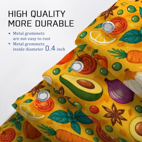 Rideau de douche polyester haut de gamme grand format jaune d'été - 8