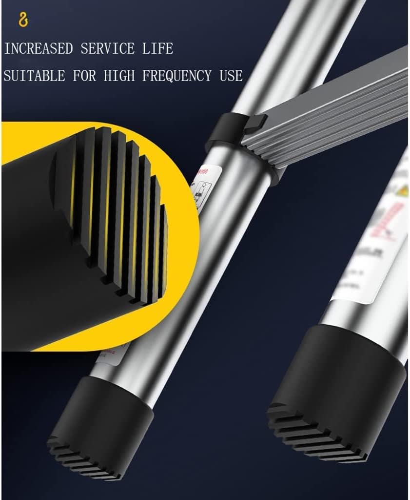 Telescoping Ladder,8.5 Ft Telescoping Ladder Extension Multi-Purpose,Aluminum Telescoping Extension Ladder for Roofing Business,Household Use,Rv Outdoor Work The vast Ocean