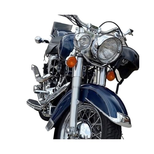 Headlight protection cover de haute qualité en acier pour moto custom - 3