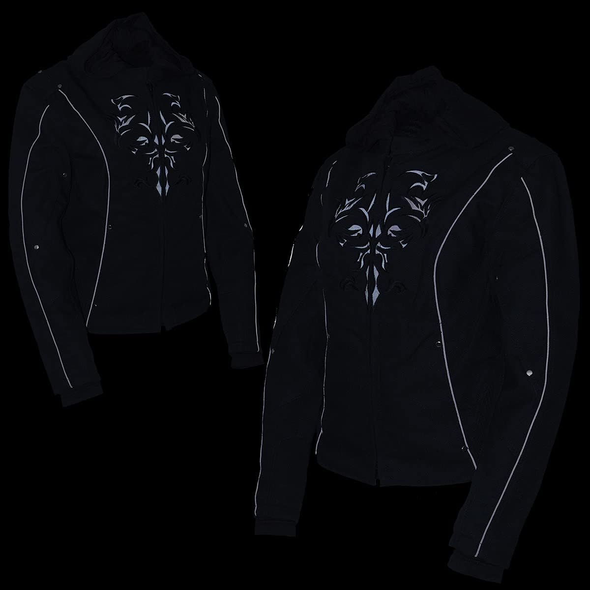 Milwaukee Leather Women's Textile Motorcycle Riders Jacket with Hoodie - Year Round Wear - Image 5