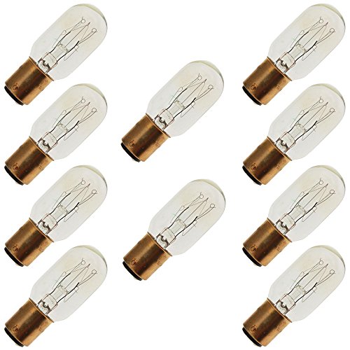 Industrial Performance 15T7DC 130V, 15 Watt, T7, Bayonet (BA15D) Base Tubular Light Bulb (10 Bulbs) Industrial Performance 15T7DC 130V, 15 Watt, T7, Bayonet (BA15D) Base Tubular Light Bulb (10 Bulbs)