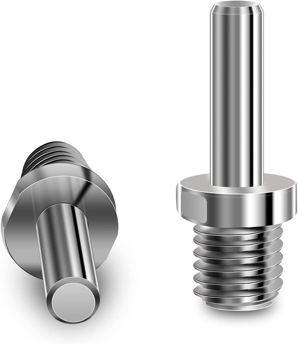 5/8-11 to 3/8 Round Drill Arbor Adapter for Core Drill Bit/Backer Pad 2PCS
