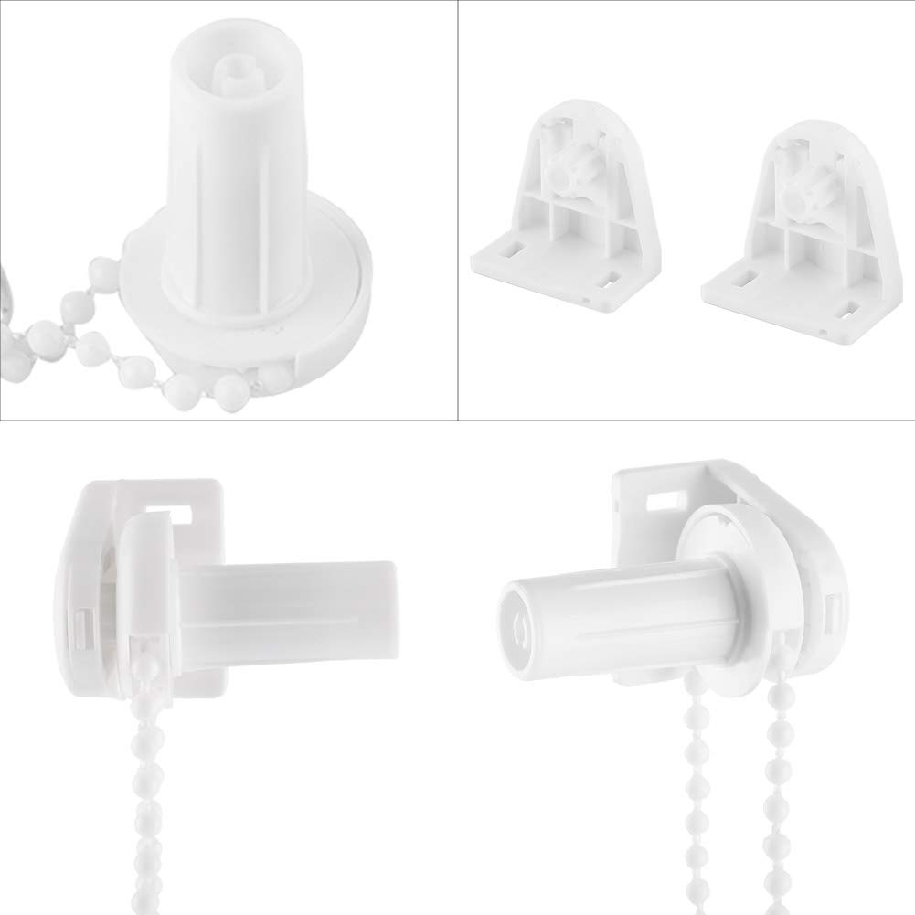 Haofy Rollo Halterung Fenster, 17 mm Rollo Kupplungs Halterung, Kettenroller, Vorhangmontage, Seilzug, Ketten Reparatur Kit