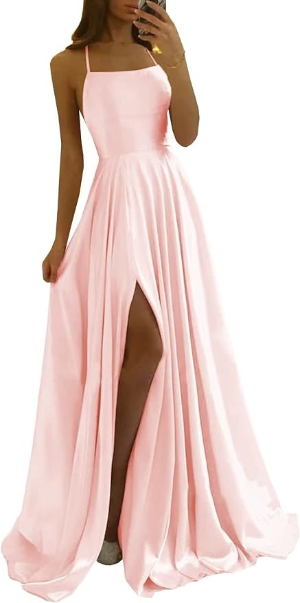 Kristin | Women's Strapless Slit Maxi Prom Dress