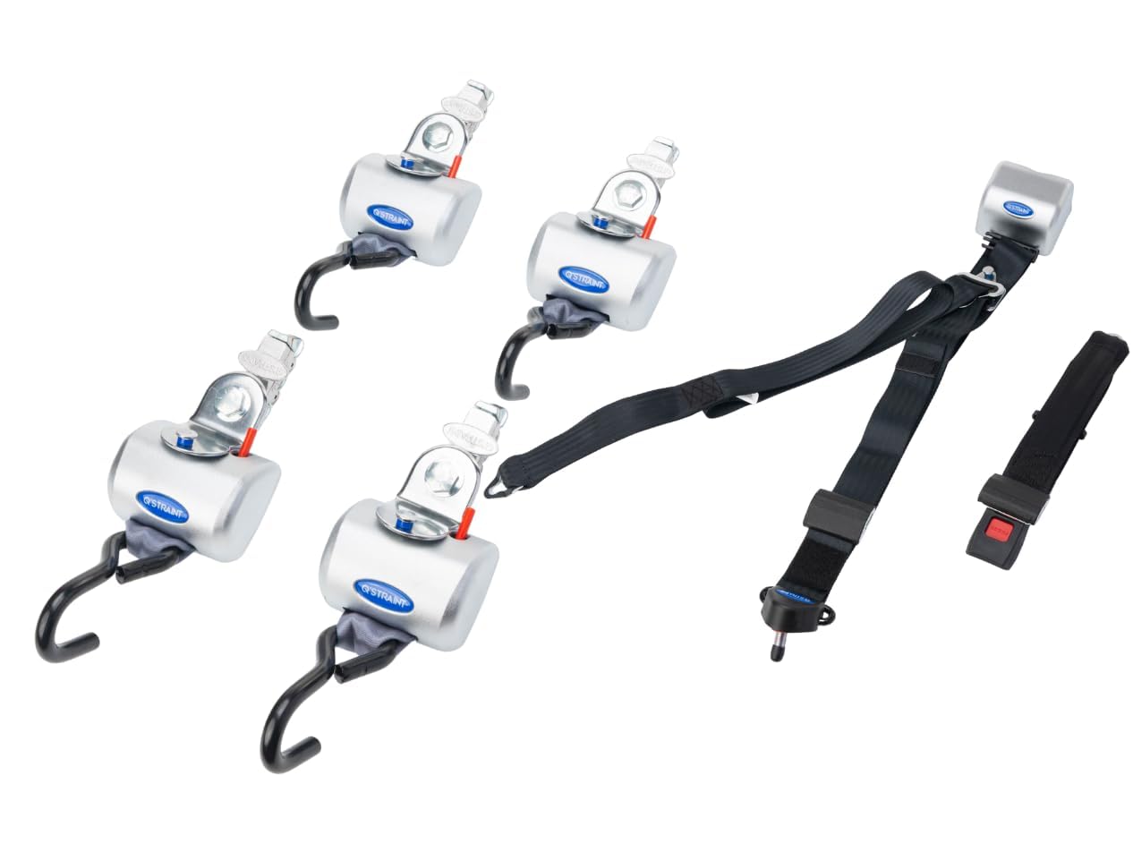 Amazon.com: Q'Straint Q-8300-A1-L QRT Max Wheelchair Tie-Down Kit
