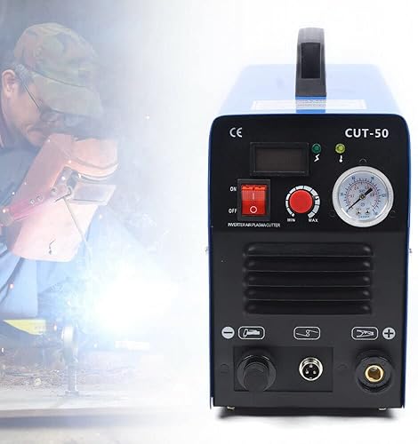 Miniatura 5 de Máquina cortadora de plasma CUT-50, equipo de corte de plasma de aire piloto sin tacto de 50 amperios, máquina de corte con inversor digital,