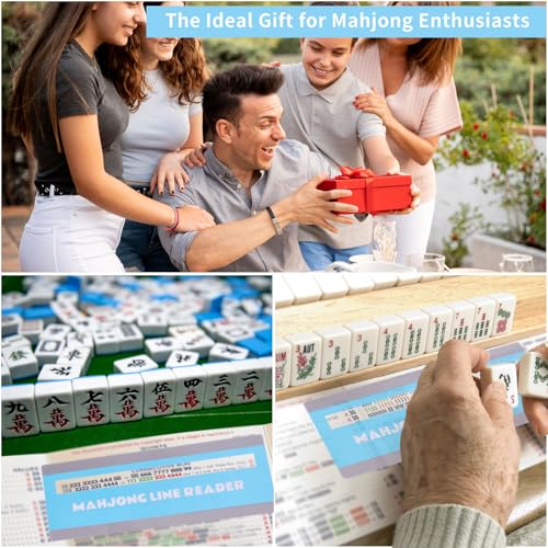 Mahjong Line Finder 4 Pzs Guía Posición Cartas Juego miniatura 7