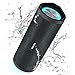 HEYSONG Reverb Portable Bluetooth Speaker, Waterproof Wireless Outdoor Speakers with LED Light, Enhanced Bass, IPX7, 40H Play, TF Card, True Wireless Stereo for Party, Shower, Biking, Gifts for Men