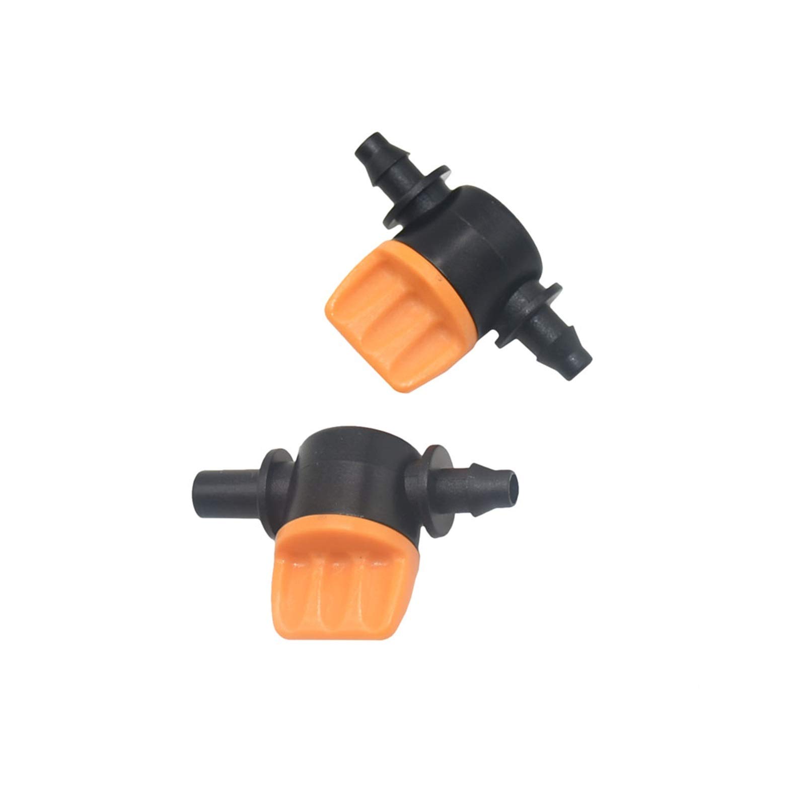 Raccordo per Acqua Spray, 100 Pezzi Di Tubo da 4/7 Mm, Rubinetto da Giardino, Valvola da 1/4 Di Pollice a 6 Mm, Raccordi per Irrigazia Goccia da Giardino, Connettore per Tubo, Valvola Dell'A