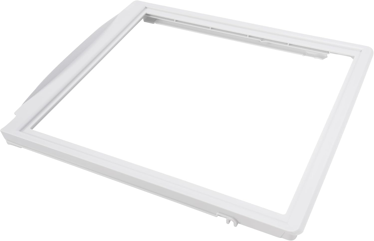 HECASA 240599301 AP3763926 Crisper Pan Compatible with Electrolux Frigidaire Refrigerator Shelf Frame Cover W/O Glass White 1037664 AH899475 EA899475 PS899475 Replacement Only