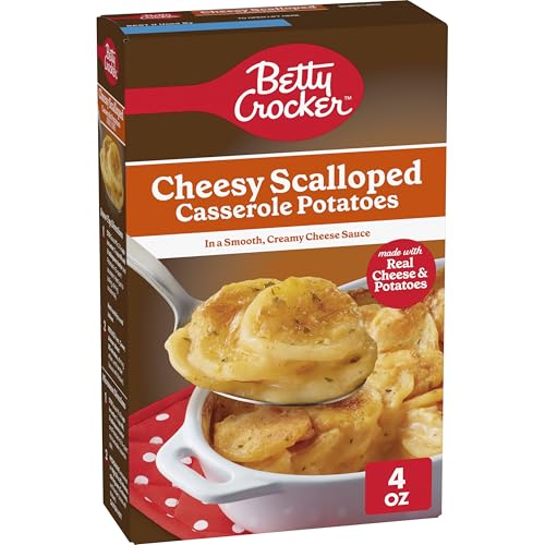 Betty Crocker Cheesy Scalloped Casserole Potatoes, Made With Real Cheese, 4 oz Box
