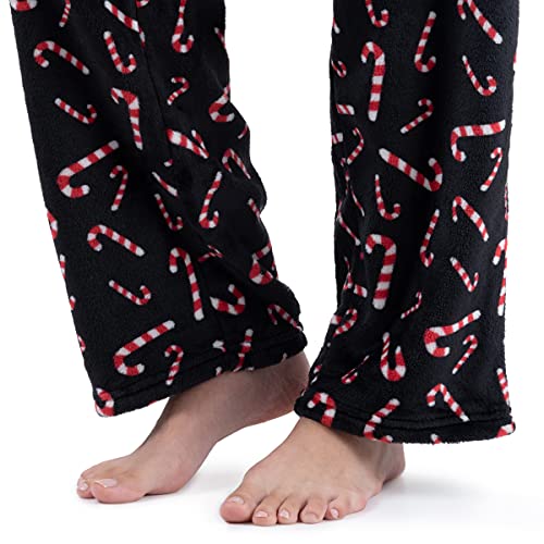 Image of Fruit of the Loom Women's Sueded Jersey Crew Top and Fleece Pant Sleep Set