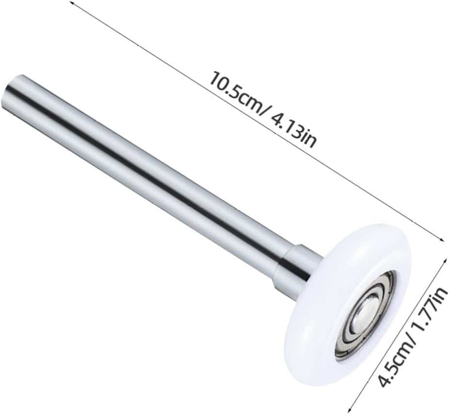 KALLORY 2Pcs Nylon Garage Door Roller with Stem Durable Replacement Rollers for Quiet Operation Compatible with Standard and Automatic Doors