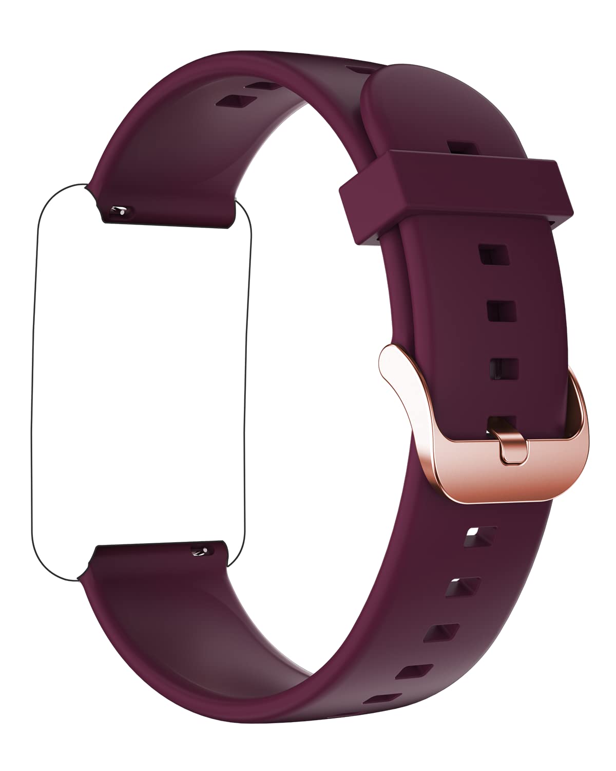 HUAKUA Replacement Band Strap Non Bluetooth Fitness Tracker (Purple)