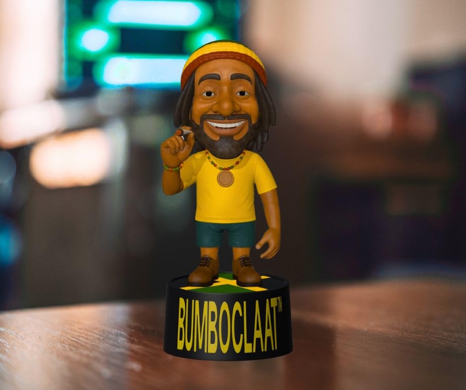 Amazon.com: BUMBOCLAAT™ Sync Vibe Rasta Bobblehead – Jamaican