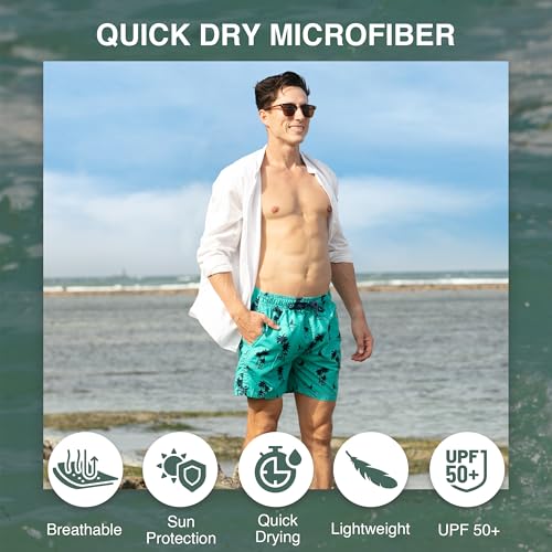 Image of Kanu Surf Men's Big Viper Extended Size Stripe Swim Trunk