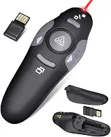 Passador de Slides Laser Apresentador Controle Sem Fio para Apresentações | Caneta Laser Pointer, Apontador Multimídia para Palestras, Aulas, Congressos e PowerPoint