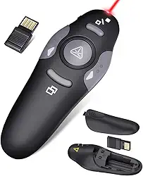 Passador de Slides Laser Apresentador Controle Sem Fio para Apresentações | Caneta Laser Pointer, Apontador Multimídia para Palestras, Aulas, Congressos e PowerPoint