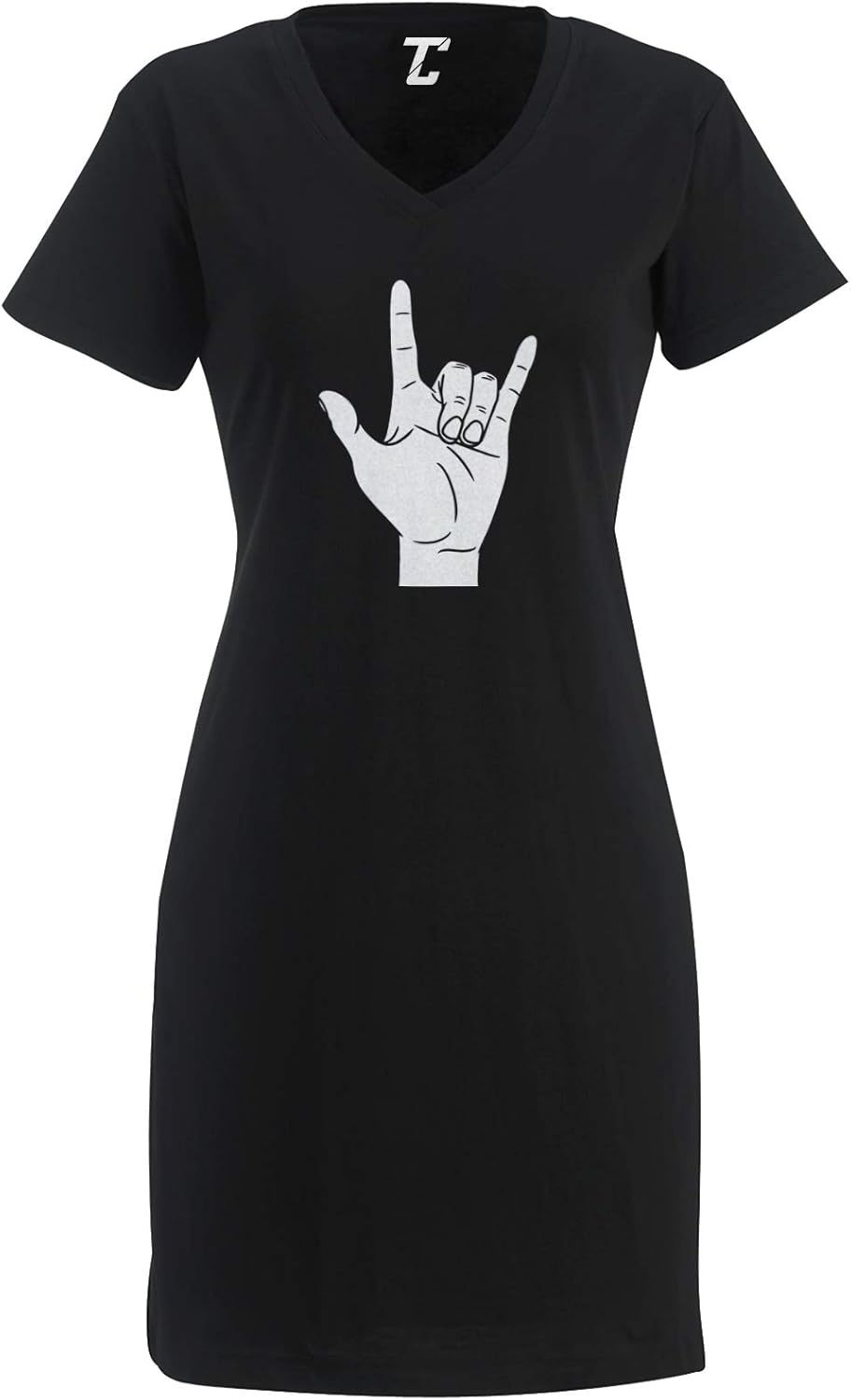 I Love You Sign Language - Heart Valentine Women's Nightshirt