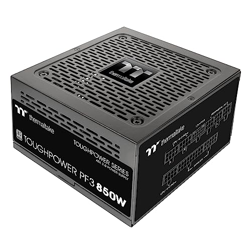 Image of Thermaltake Toughpower PF3 ATX 3.0 850W 80+ Platinum Full Modular SLI /Crossfire Ready Power Supply; PCIe 5.0 12VHPWR Connector Included; 10 Year Warranty; PS-TPD-0850FNFAPU-L