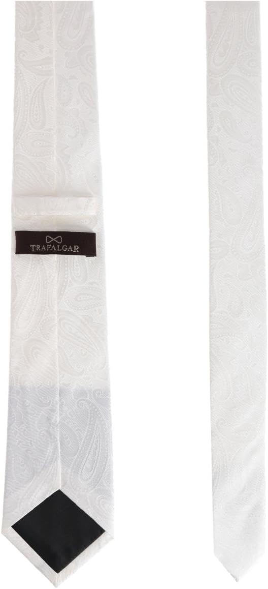 Trafalgar Men's Banbury Tone on Tone Paisley Silk Necktie