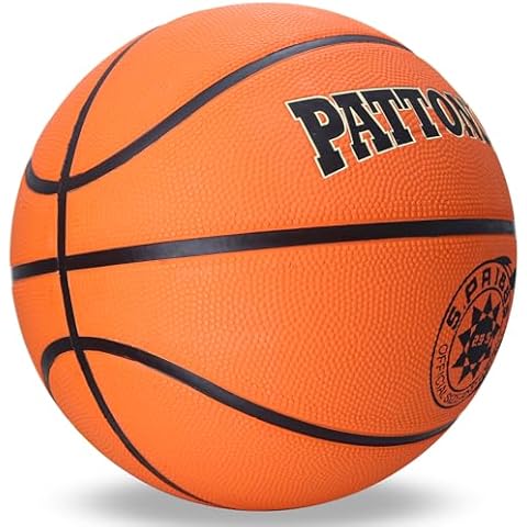 PATTONLEX Outdoor Basketball for Kids/Women/Men-Size 27.5", 28.5",29.5" (Official Size 7-Deflated) Cover