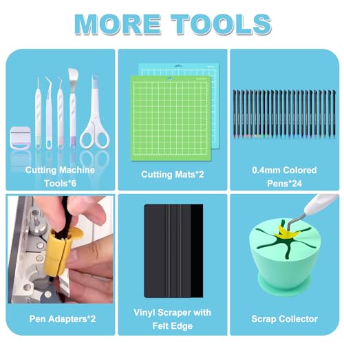 Cutaswish 006 The All-In-One Ultimate Accessories Bundle For Cricut'S Makers Machine And All Explore Air-89Pcs Tools And Accessories Kit,Instantly Create Amazing Crafting Projects thumb #3