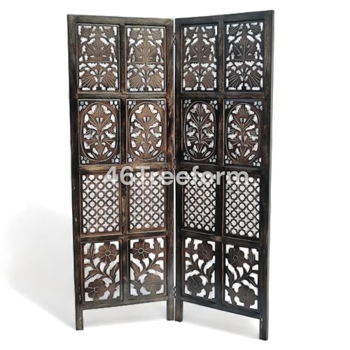 Image of Wooden Room Partition /Screen /Room Divider /Room Separator for Livng Room Bedroom Home Office Restarurant Hallway 20Inches Wide (2 Panel 5 Feet)