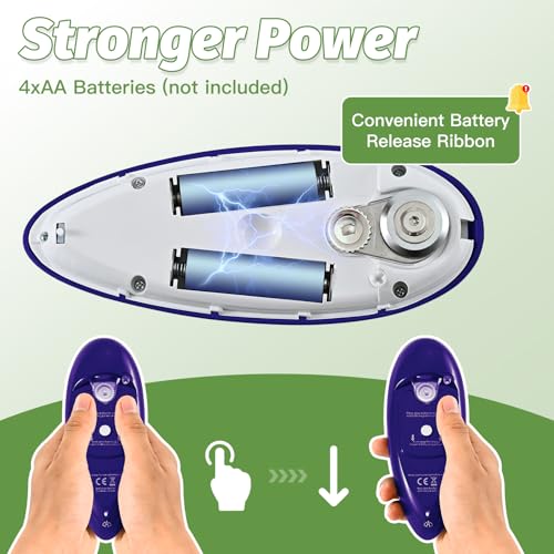 Electric Can Opener, Handheld One Touch Automatic Can Openers - Image 4