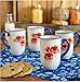 Gorgeous Heritage Floral 18 fl oz 4-Piece coffee Mug Set