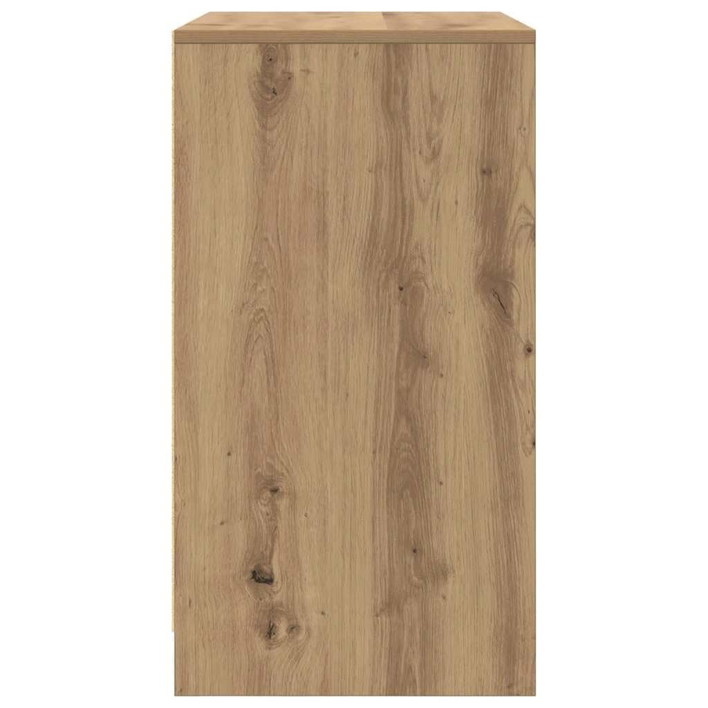 vidaXL Sideboard Braun 70 x 41 x 75 cm Holzwerkstoff, Wohnzimmer Sideboard, rechteckig, rustikaler Stauraum, praktischer Schrank, Vintage-inspiriert