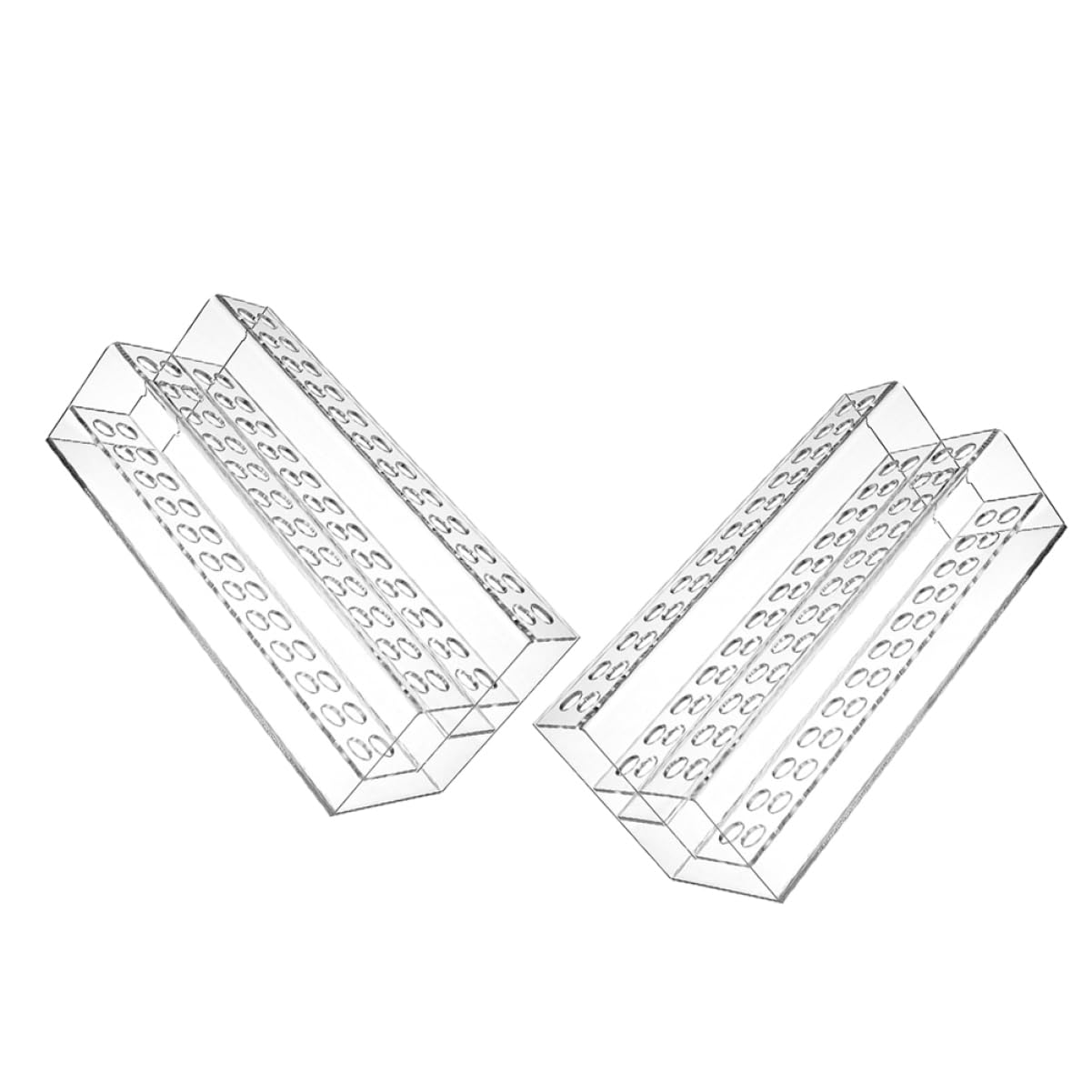 HOMSFOU 2 Pezzi Portapenne Scrivania Organizer con Scomparti per Penne per Ufficio e Casa Design Elegante e Facile