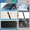 Car Windshield Cover for Ice and Snow - Universal Windshield Snow Cover with Side Window and Rearview Mirror Protector, Durable Magnetic Winter Frost Hail Guard, Suitable for Most Cars,SUV,Truck #4