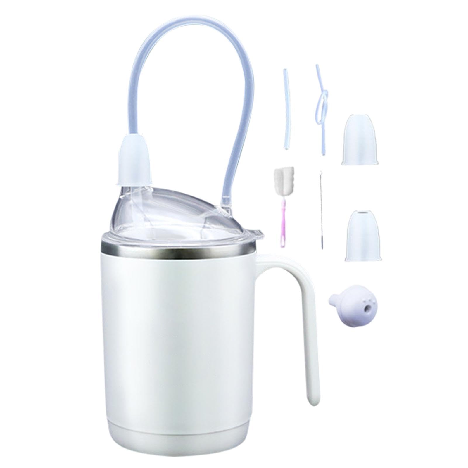 Convalescent Feeding Cup | Straw Sip Cups for Adults with Limited Mobility,Convalescent Drinking Cup for Limited Mobility, Swallowing and Disorders People