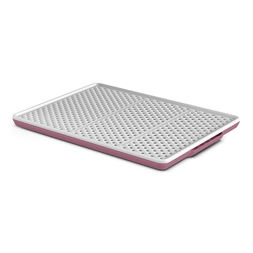PATAM alfombra impermiable antideslizante para arenero de gato (Champion Rosa)