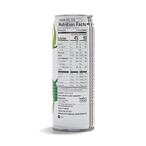 Miniatura 21 de 365 by Whole Foods Market, Agua de coco orgánica, 33.8 onzas líquidas