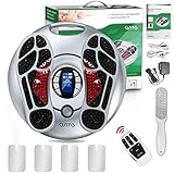 OSITO EMS Foot Massager (FSA or HSA Eligible) Foot Circulation Stimulator Machine TENS Unit with 4 Electrode Pads for Relief of Feet Ankles & Pain, Reduce Foot Leg Cramps, Cold Feeling Foot