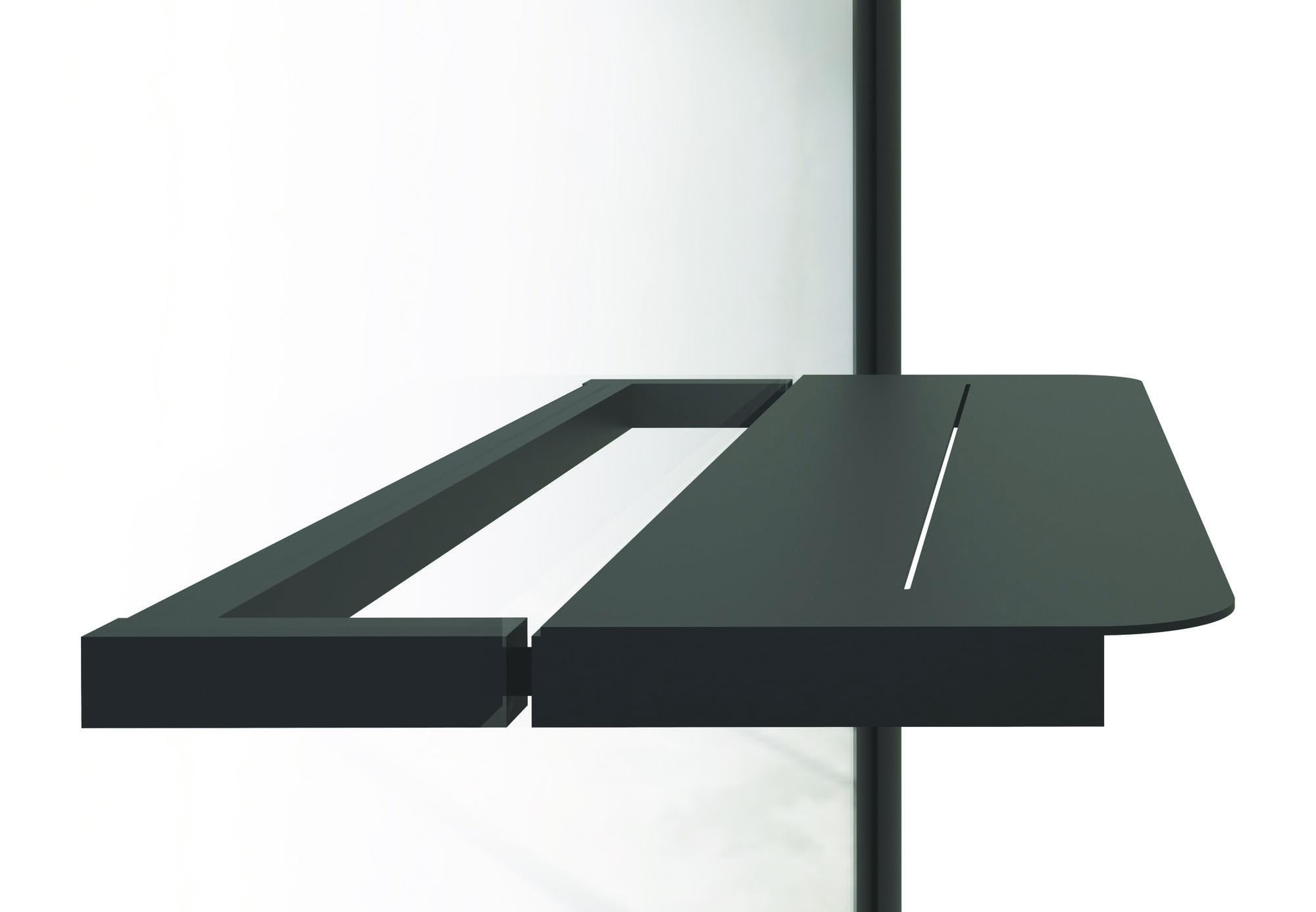 Panel INDUS, Vidrio Templado, Reversible, 120 x 200 cm, Negro | Vidrio Templado, Tratamiento Antical, Reversible, Estilo Industrial Sobrio y Moderno, Puertas Correderas Prácticas