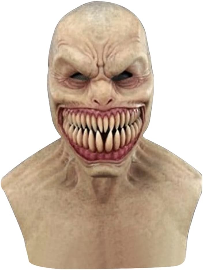 LUOZZY Halloween Scary Evil Mask Latex Halloween Party Cosplay Mask (Horror)