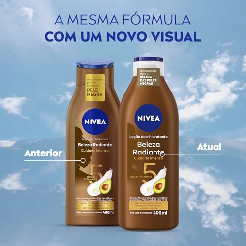 NIVEA Hidratante Desodorante Beleza Radiante Cuidado Intenso 400ml