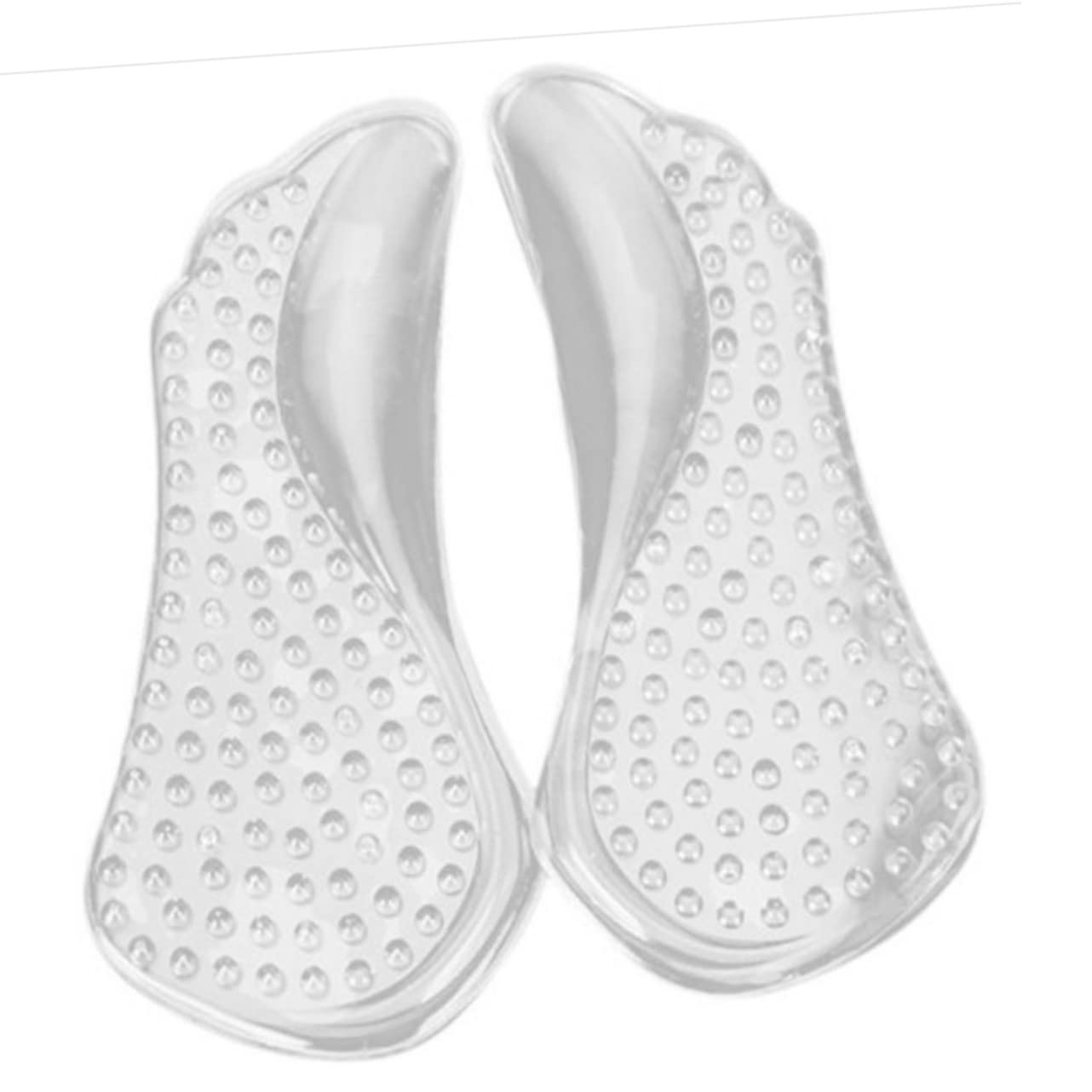 FOMIYES Arch Support Gel Pads for Shoes Non-Slip Adhesive Silicone Insoles for Mid-Foot (5x2.4 Inch)