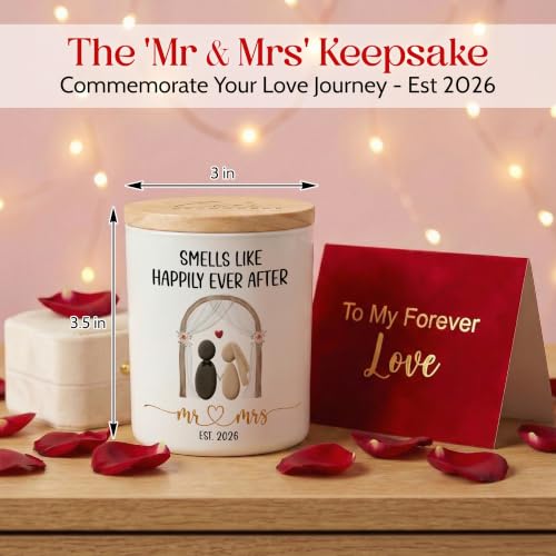 TEEZWONDER Wedding Gifts for Couples 2026 - Vanilla Lavender Candle 10 oz - Image 4