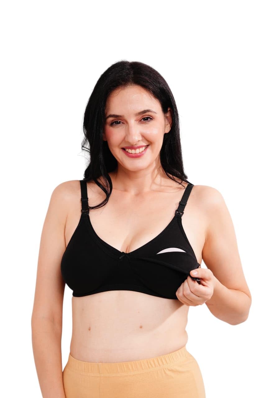 ceyo MINELLI Womens Maternity & Nursing Bra Designed for Superior Comfort, Enhanced Back Support with 3 * 3 Hooks.-picture-1