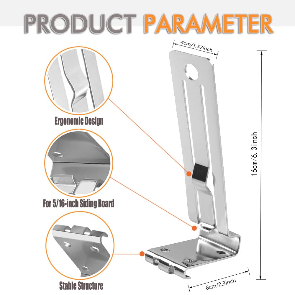 2Pcs Siding Removal Tool Silver Siding Gauge - Image 4