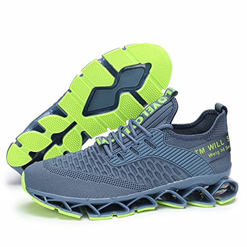 Image of Vooncosir Men's Fashion Sneakers Breathable Mesh Running Shoes Blade Non Slip Soft Sole Casual Athletic Walking Shoes