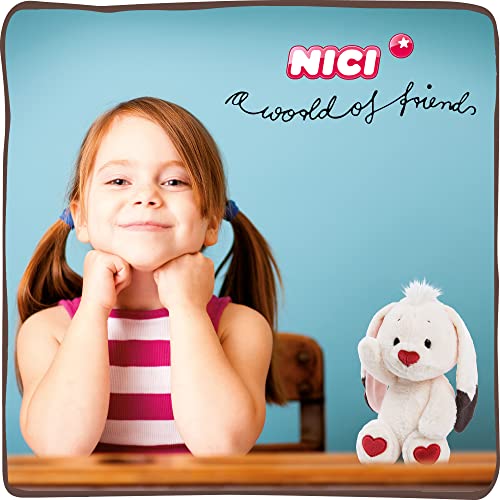 NICI Kuscheltier 35cm mit Herz-Applikationen auf Fußsohlen – Flauschiges Hasen Plüschtier für Mädchen, Jungen & Babys… – Bild 7